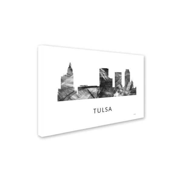 Marlene Watson 'Tulsa Oklahoma Skyline WB-BW' Canvas Art,22x32